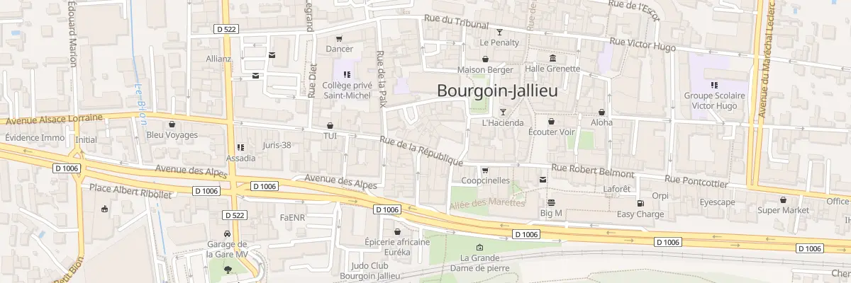 Plan du 17 Rue de la République à Bourgoin-Jallieu