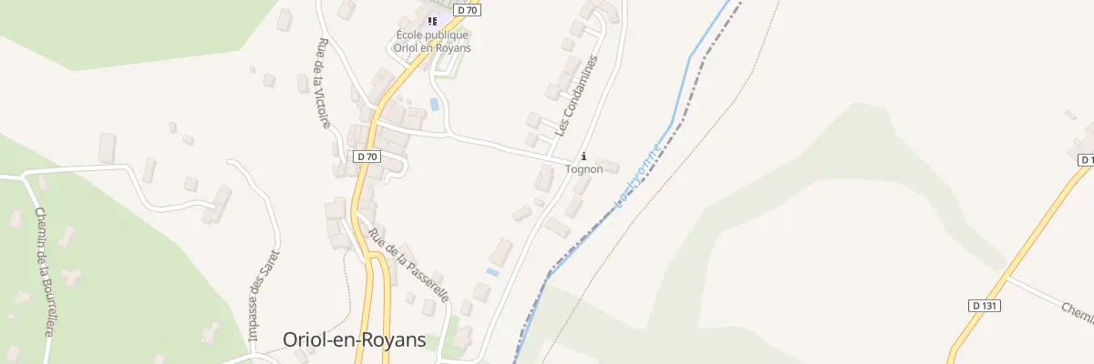 Plan du 265 Rte du Boulodrome à Oriol-en-Royans