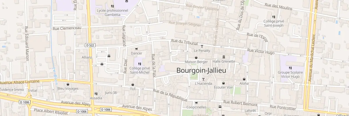 Plan du 3 Pl Marcel Cucherat à Bourgoin-Jallieu