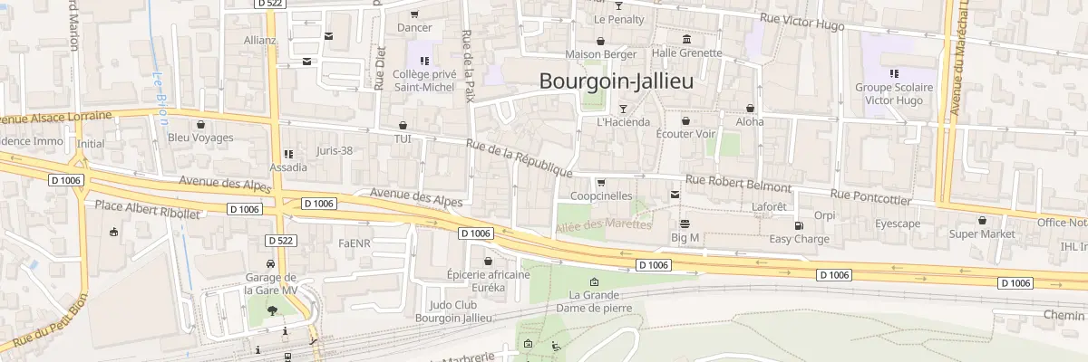 Plan du 26 Rue de la République à Bourgoin-Jallieu