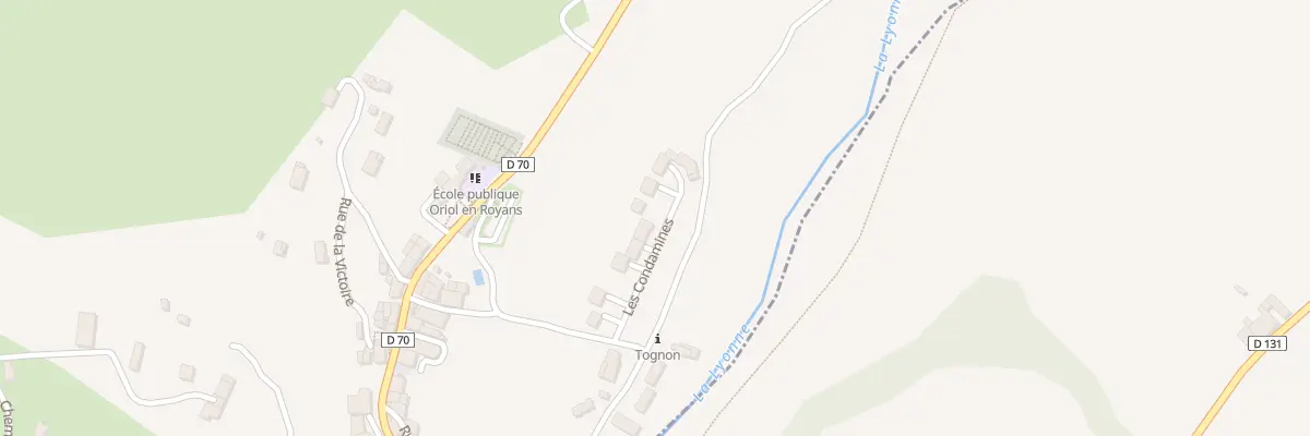 Plan du 320 Rte du Boulodrome à Oriol-en-Royans