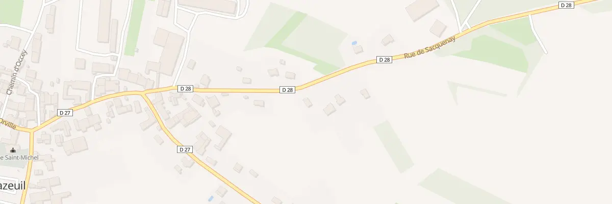 Plan du 14 Rue de Sacquenay à Chazeuil