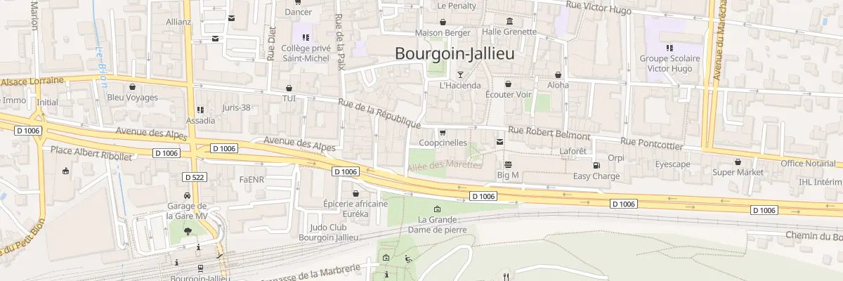 Plan du 18 Rue de la République à Bourgoin-Jallieu