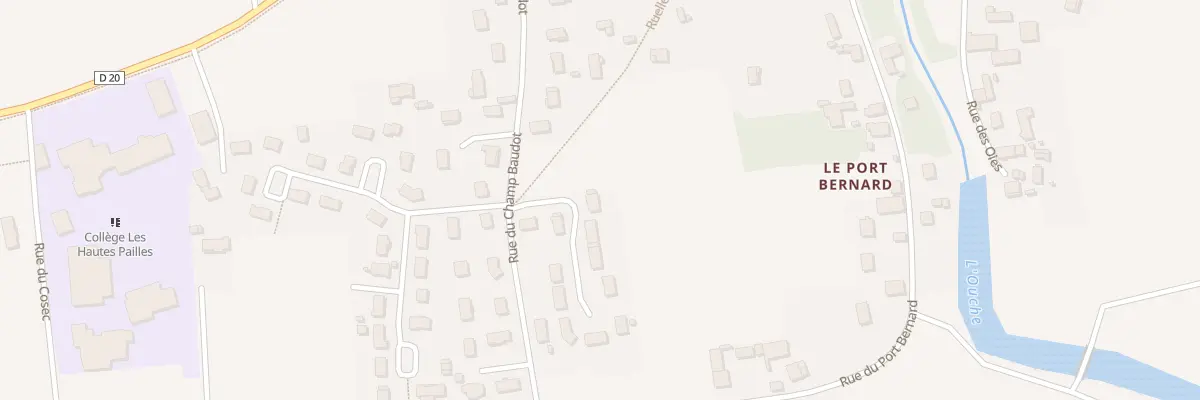 Plan du 2 Rue des Bleuets à Échenon
