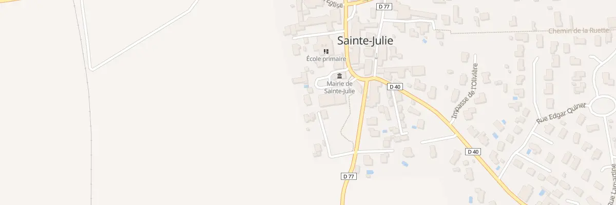 Plan du 92B Che de la Ranche à Sainte-Julie