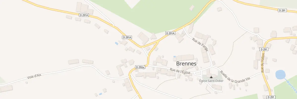 Plan du 2 Rue du Calvaire à Brennes