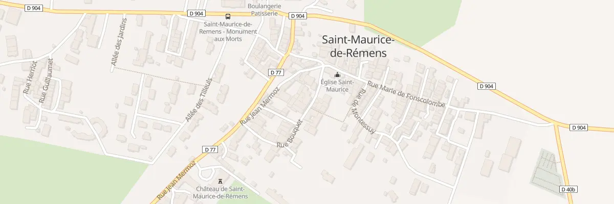Plan du 36 Rue Bouquet à Saint-Maurice-de-Rémens