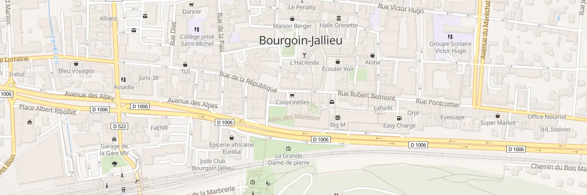 Plan du 10 Rue de la République à Bourgoin-Jallieu