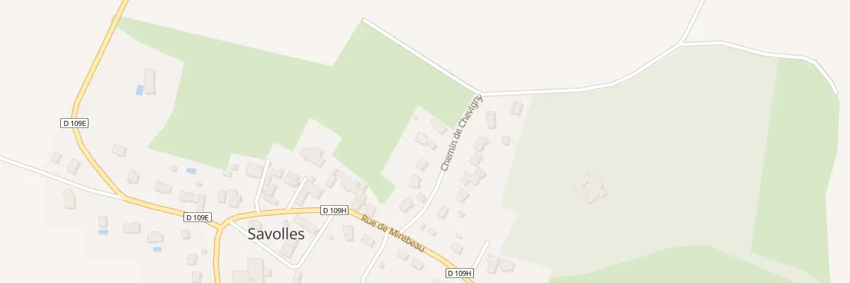 Plan du 7 Rue de Chevigny à Savolles