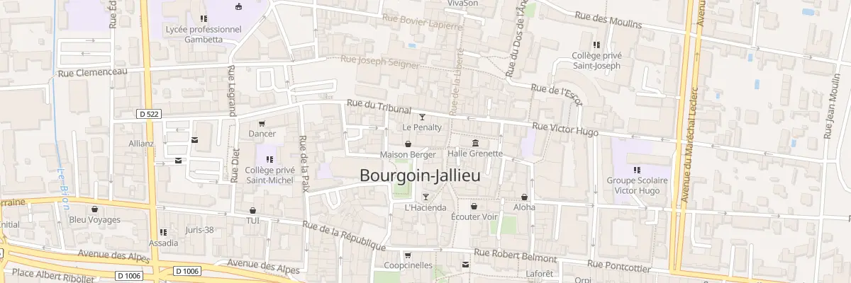 Plan du 4 Pl Président Carnot à Bourgoin-Jallieu