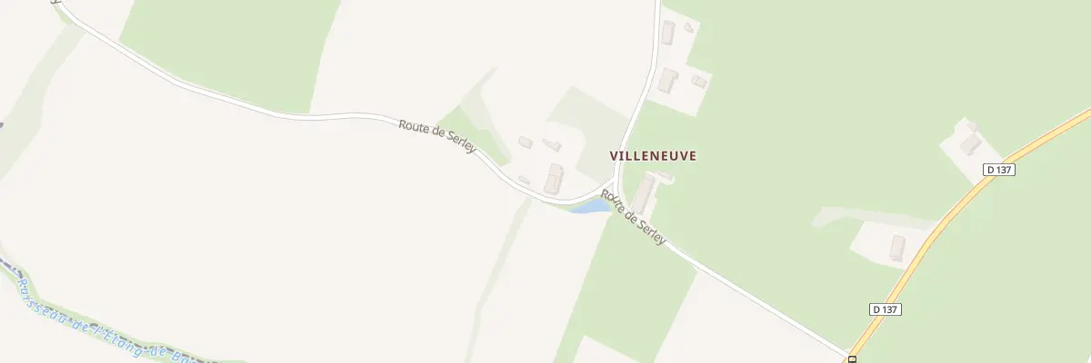 Plan du 324 Rte de Serley à Bouhans
