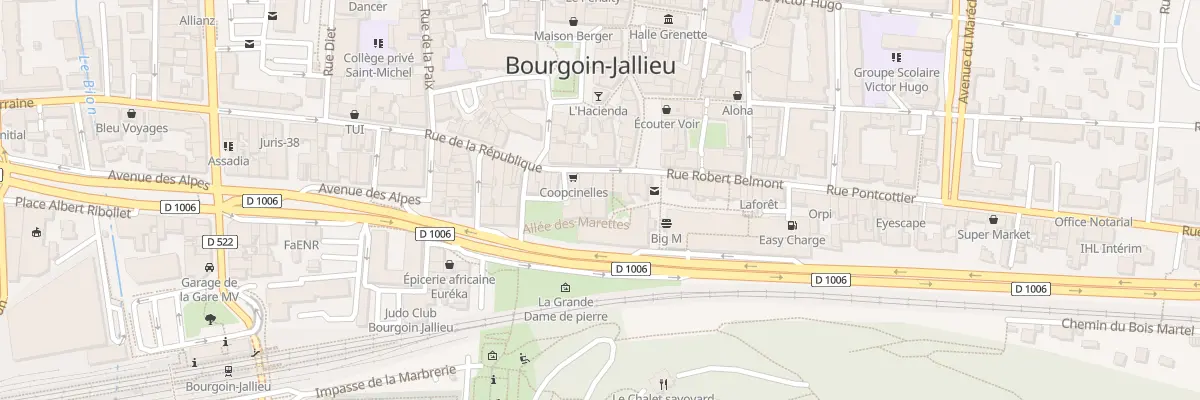 Plan du 4 Rue de la République à Bourgoin-Jallieu