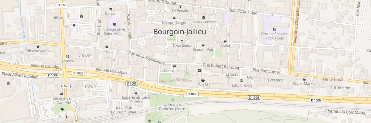 Plan du 3 Rue de la République à Bourgoin-Jallieu