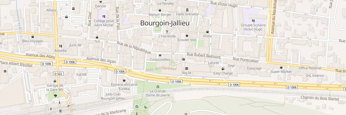 Plan du 2 Rue de la République à Bourgoin-Jallieu