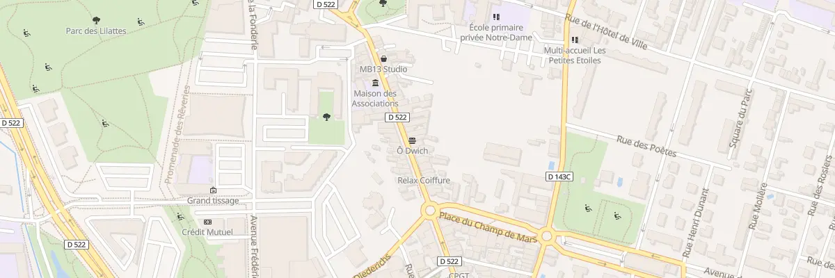 Plan du 64 Rue de la Libération à Bourgoin-Jallieu