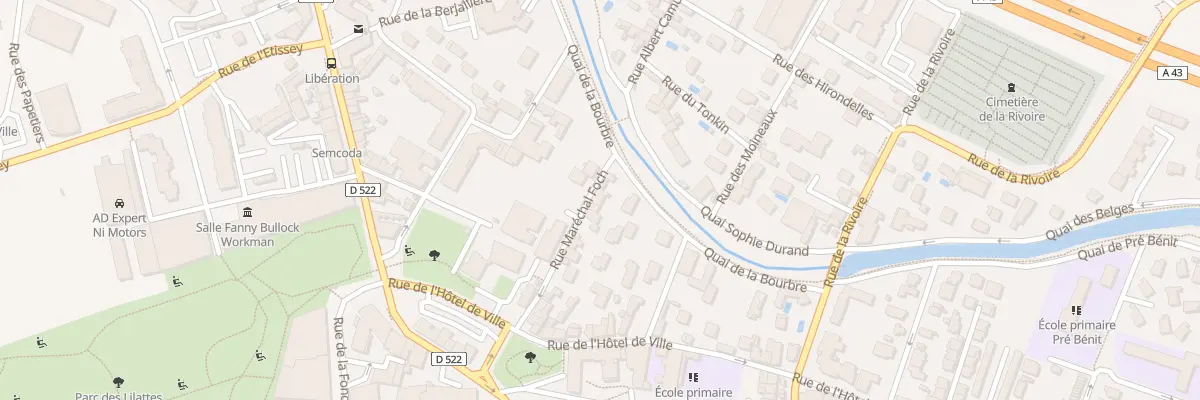 Plan du 28 Rue Maréchal Foch à Bourgoin-Jallieu