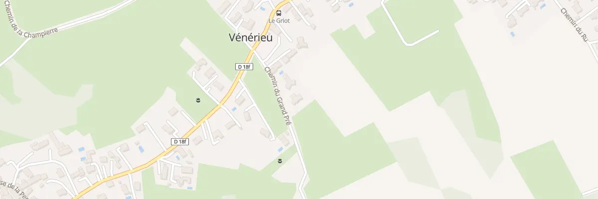 Plan du 99 Che du Grand Pre à Vénérieu