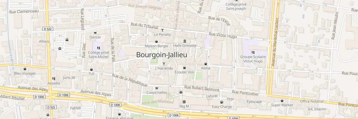 Plan du 4 Rue de la Liberté à Bourgoin-Jallieu