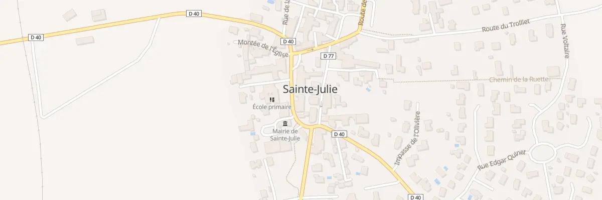 Plan du 56 Rue de la Mairie à Sainte-Julie