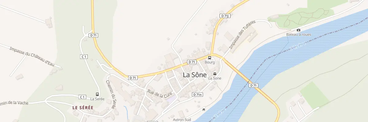Plan du 5105 Le Village à La Sône