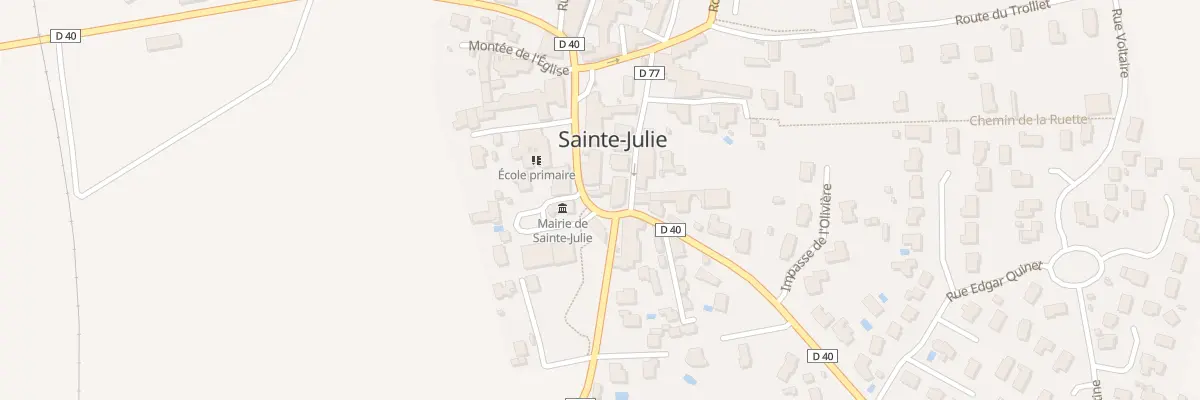 Plan du 20 Rue de la Mairie à Sainte-Julie
