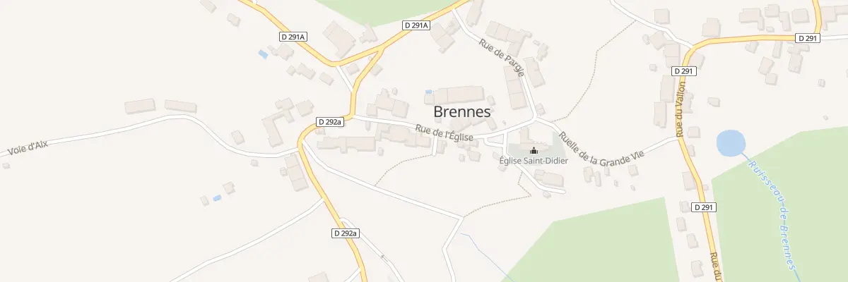 Plan du 9 Rue de l’Eglise à Brennes