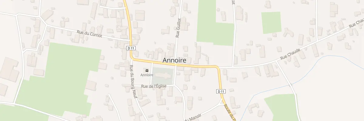 Plan du 1 Rue Chaude à Annoire