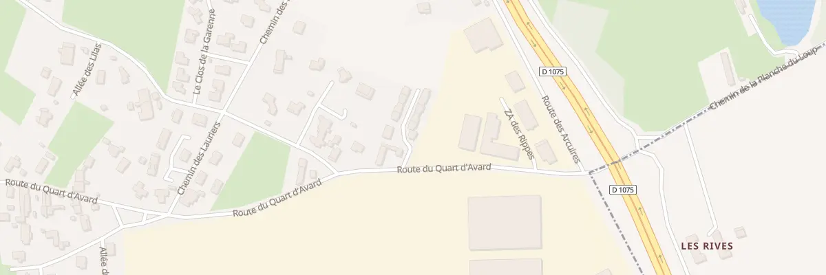 Plan du 10 Rte du Quart d’Avard à Certines
