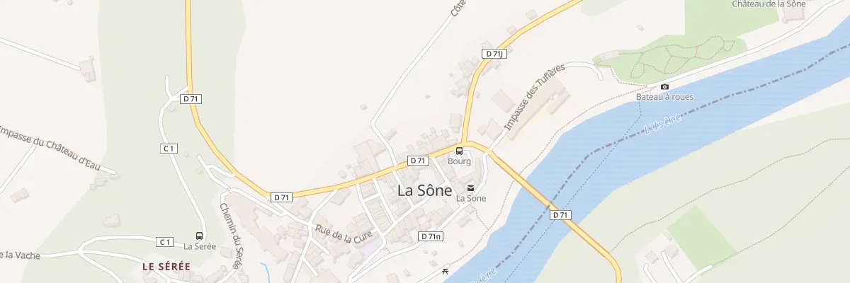 Plan du 5108 Le Village à La Sône