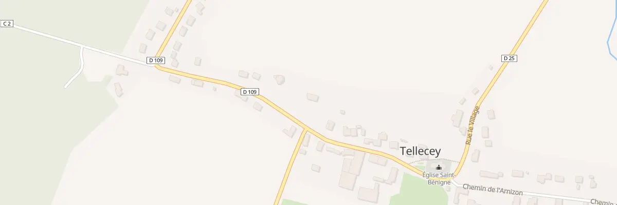 Plan du 2 Rue Les Charmilles à Tellecey