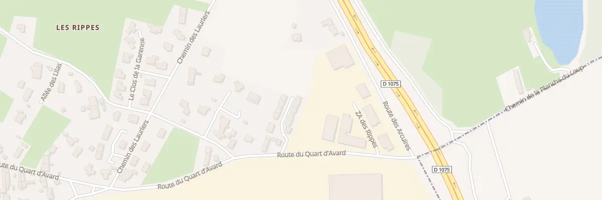 Plan du 5 Rte du Quart d’Avard à Certines