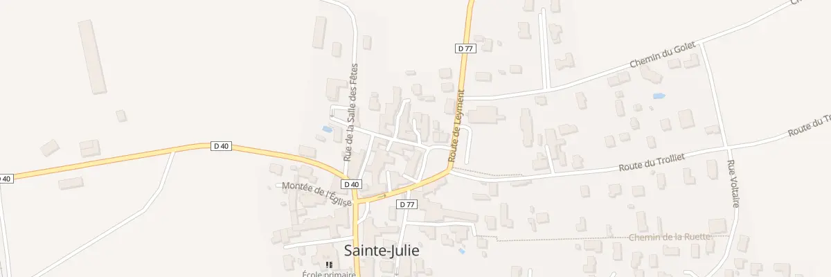 Plan du 10 Rue des Mésanges à Sainte-Julie