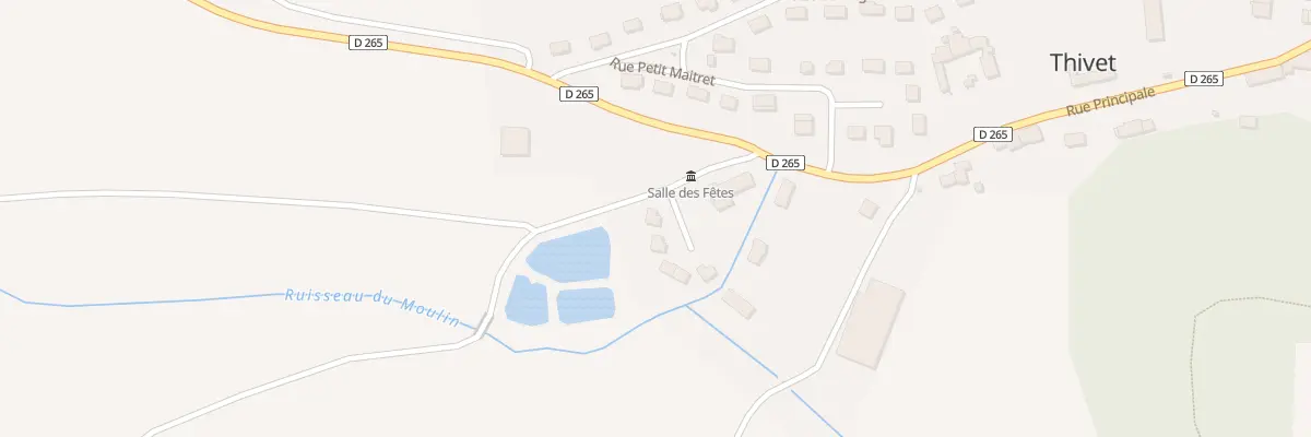 Plan du 2 Rue du Moulin à Thivet