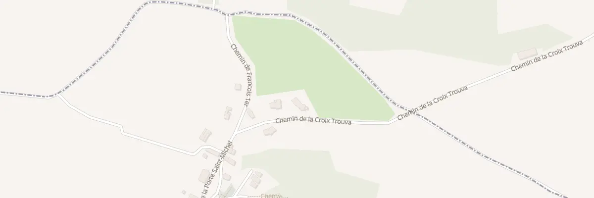 Plan du Faure et Croix Trouva à Bressieux