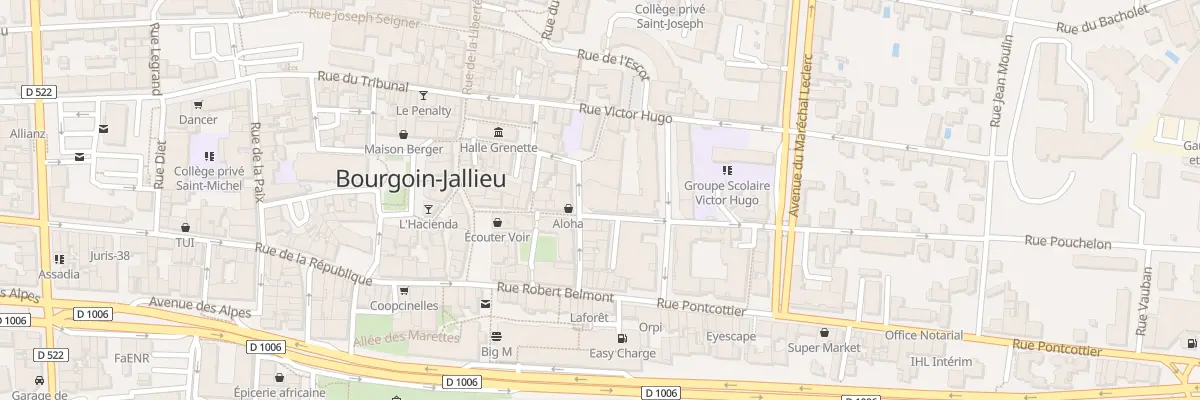 Plan du 16 Rue Brigadier Megevand à Bourgoin-Jallieu
