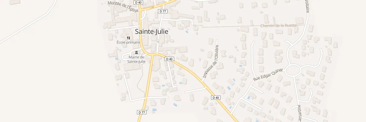 Plan du 59 Rte de Lagnieu à Sainte-Julie
