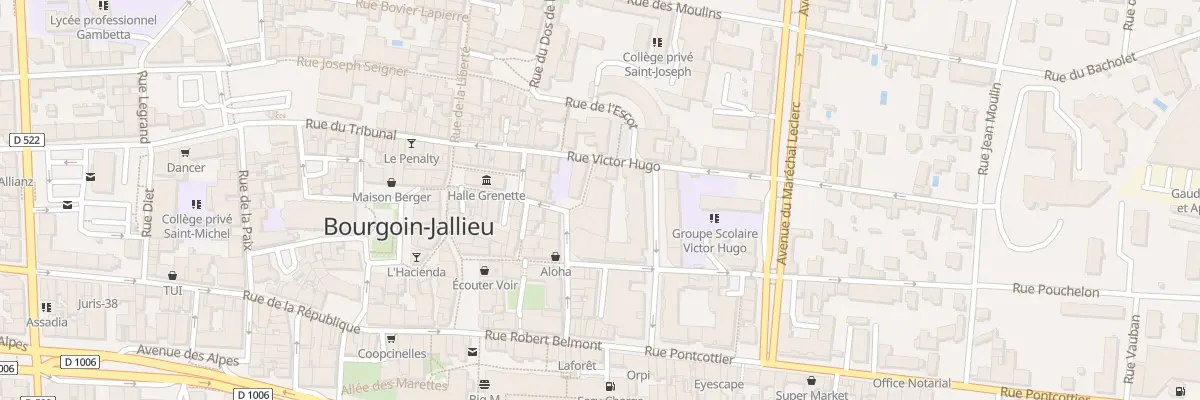 Plan du 2 Rue de la Charité à Bourgoin-Jallieu