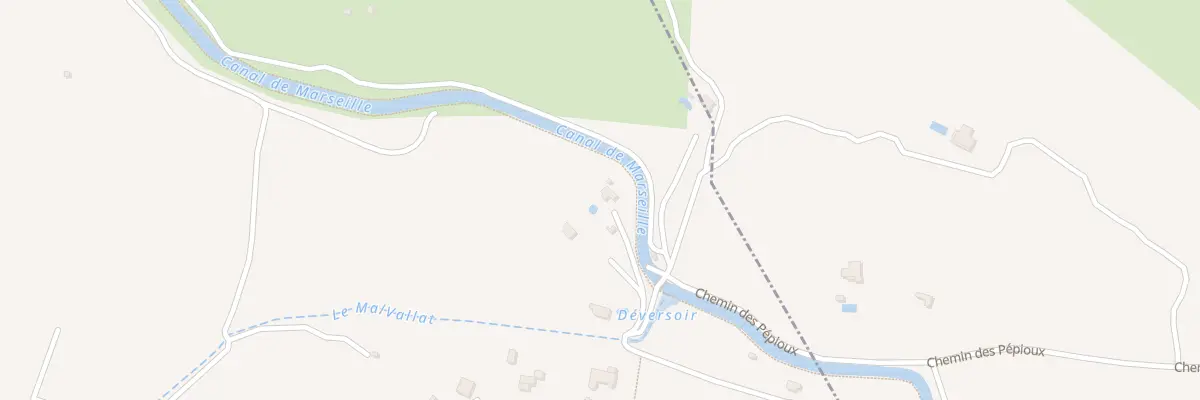 Plan du 5575 Collets de Marroc et St Hi à Coudoux