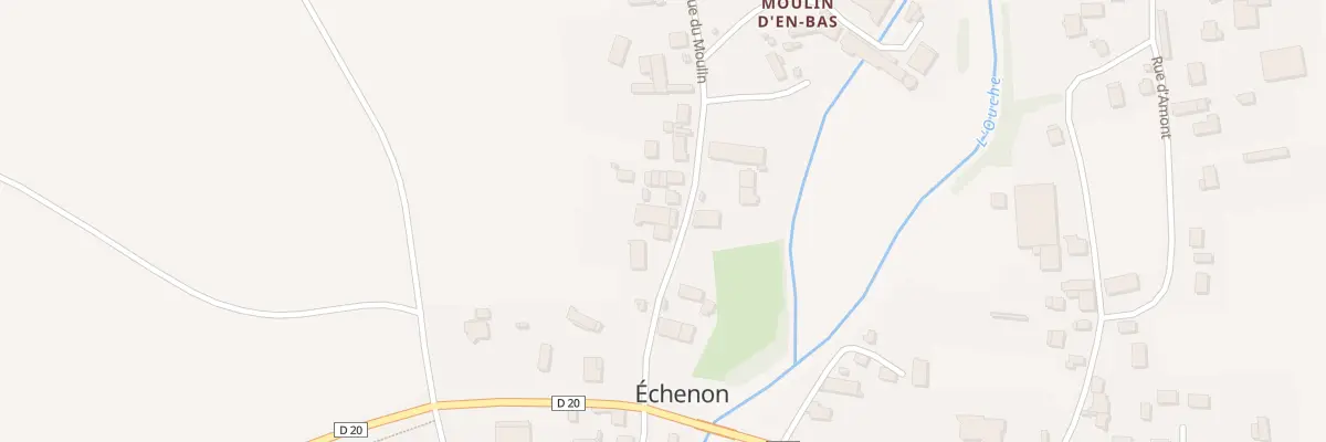 Plan du 4 Rue du Moulin à Échenon