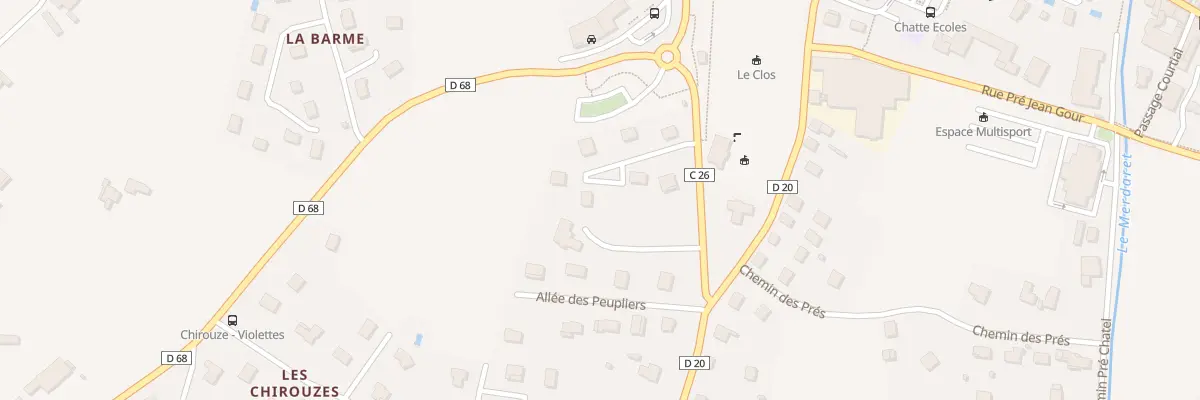 Plan du 5498D Av du 8 Mai 1945 à Chatte