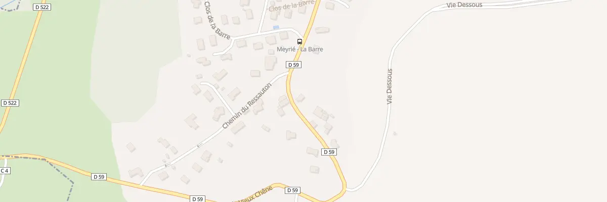 Plan du 837 Vc Vie du Vieux Chene à Meyrié