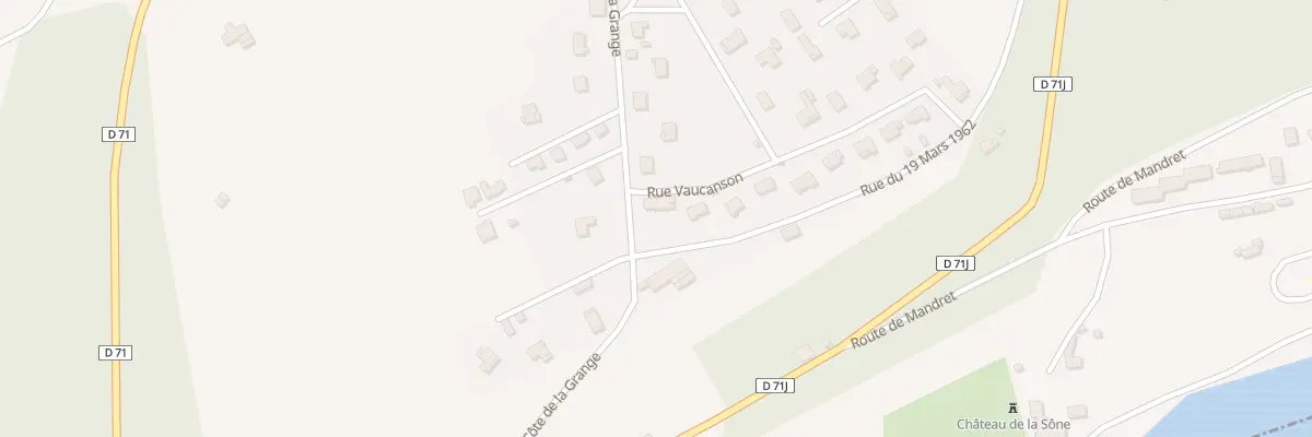 Plan du 3 Rte de la Grange à La Sône