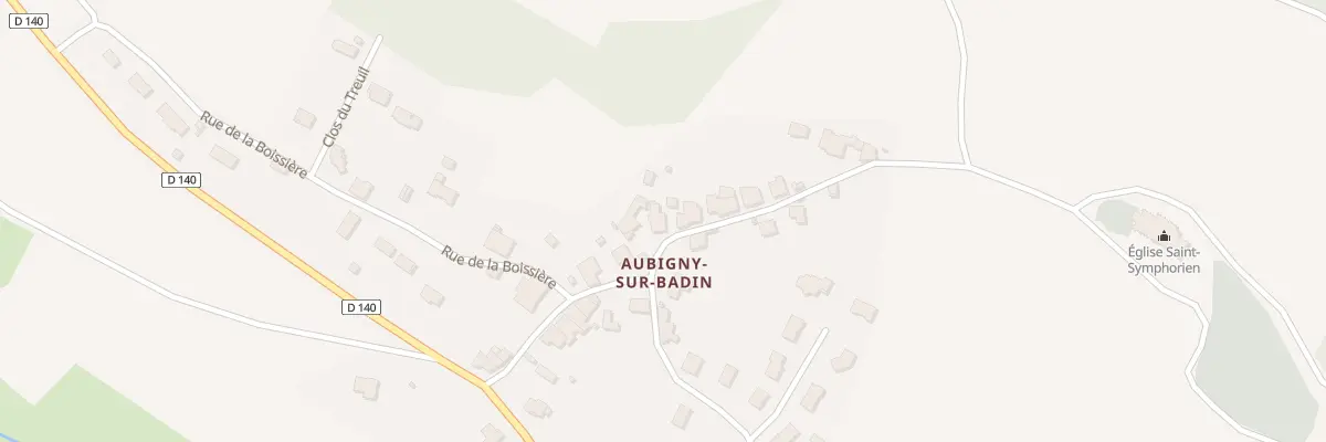 Plan du 13 Rue de l’Abbaye au Montsaugeonnais