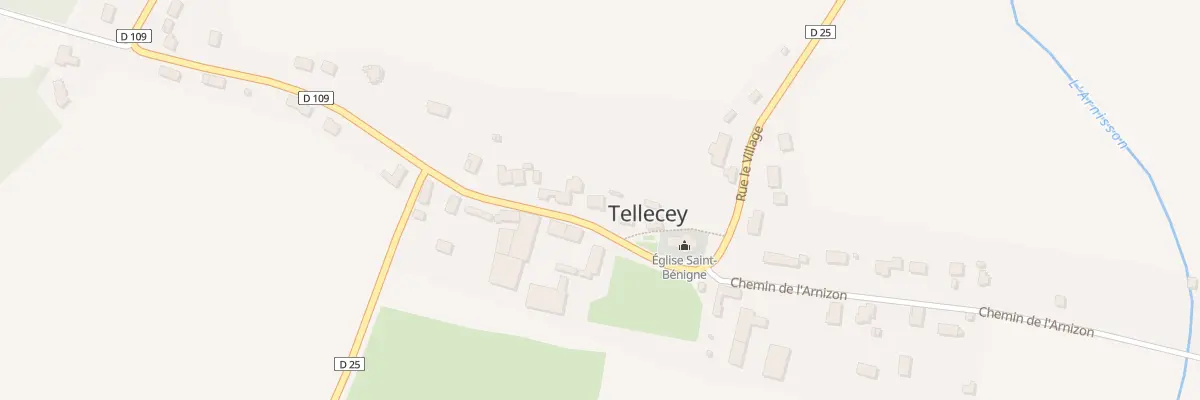 Plan du 7 Rue le Village à Tellecey