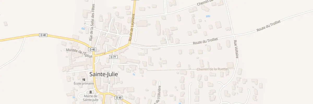 Plan du 80 Rte du Trolliet à Sainte-Julie