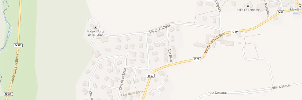 Plan du 80 Vc Vie du Chateau à Meyrié
