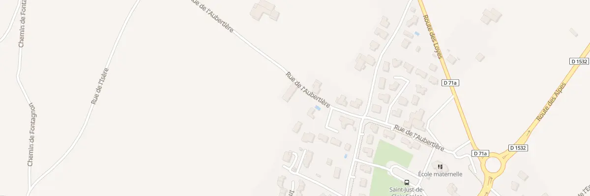 Plan du 299 Rue de l’Aubertière à Saint-Just-de-Claix