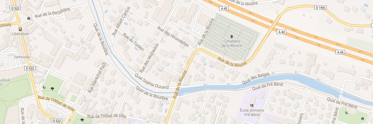 Plan du 75 Rue de la Rivoire à Bourgoin-Jallieu