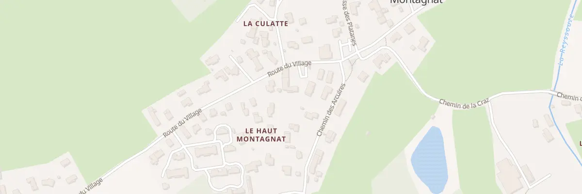 Plan du 1338 Rte du Village à Montagnat