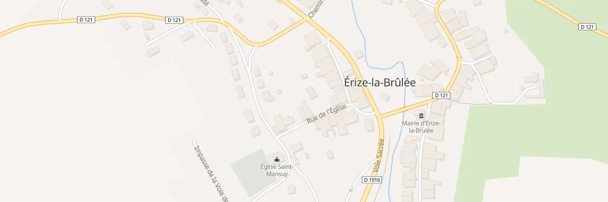 Plan du 6 Rue de l’Eglise à Érize-la-Brûlée